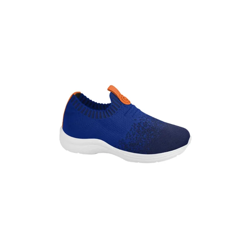 Tênis Infantil Masculino Ortopé Joy Comfy Calce Fácil Royal Marinho