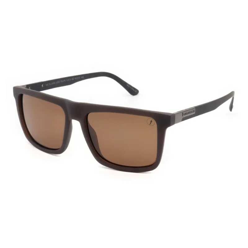 Óculos de Sol Masculino Chilli Beans Quadrado Polarizado Marrom OC.CL.5200.0202 M