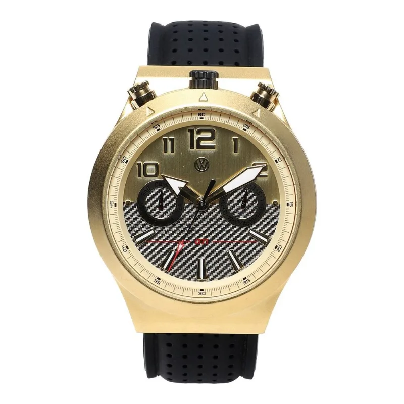 Relógio Analógico Masculino Multifunção Volkswagen GTI Dourado RE.ES.0294.2101M