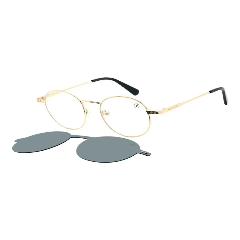Armação Para Óculos de Grau Masculino Chilli Beans Multi Polarizado Dourado LV.MU.1425.0121 M