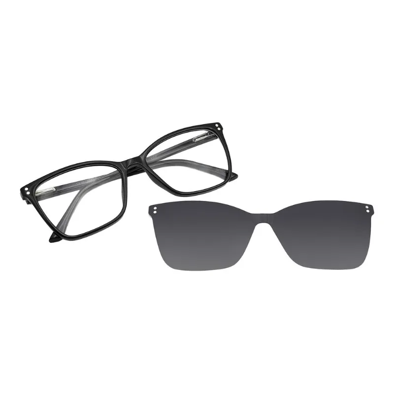 Armação Para Óculos de Grau Feminino Chilli Beans Clássicos Multi Degradê Preto LV.MU.1435.2001 M