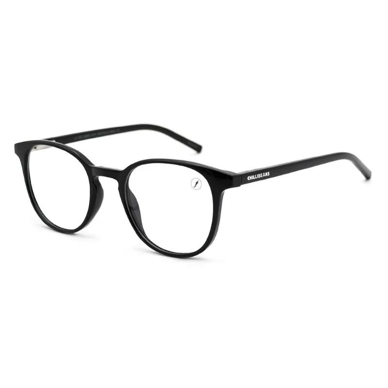 Armação Para Óculos de Grau Infantil Unissex Chilli Beans Redondo Preto LV.KD.006U.0101