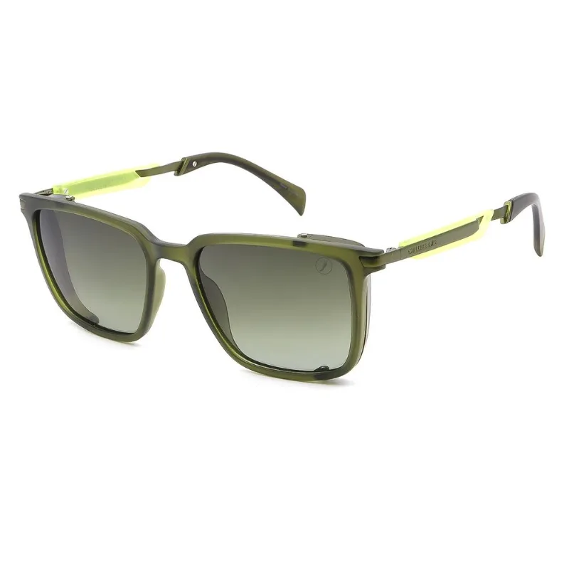 Óculos de Sol Masculino Alok Quadrado Polarizado Degradê Verde OC.CL.5252.8215 M