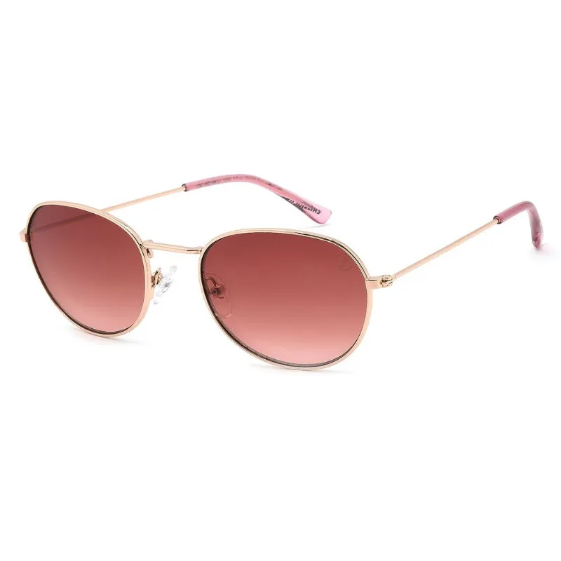 Óculos de Sol Infantil Feminino Chilli Beans Redondo Rosa OC.KD.0933.1395