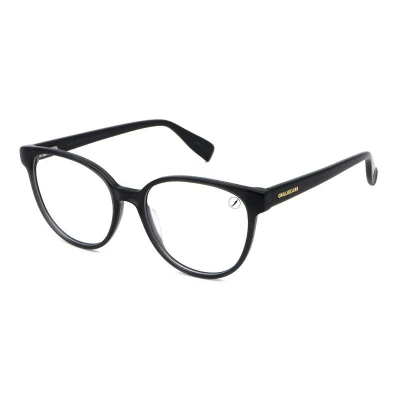 Armação Para Óculos de Grau Feminino Chilli Beans Redondo Preto LV.AC.1097.0101 M
