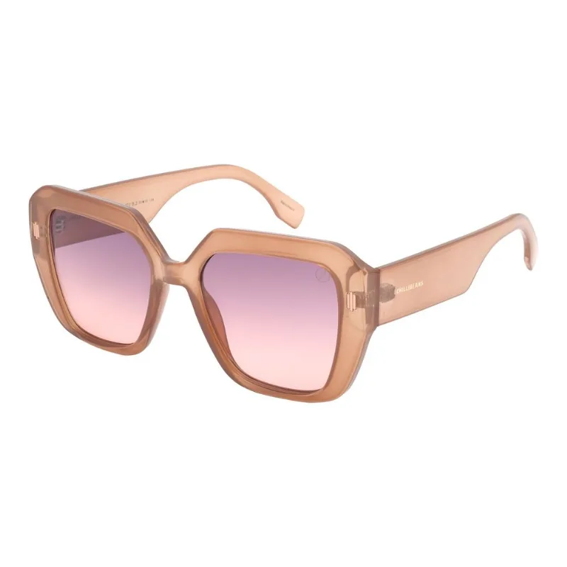 Óculos de Sol Feminino Chilli Beans Quadrado Bege OC.CL.5307.9523 M