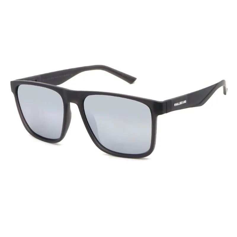 Óculos de Sol Masculino Chilli Beans Quadrado Polarizado Prata OC.CL.5321.0704 M