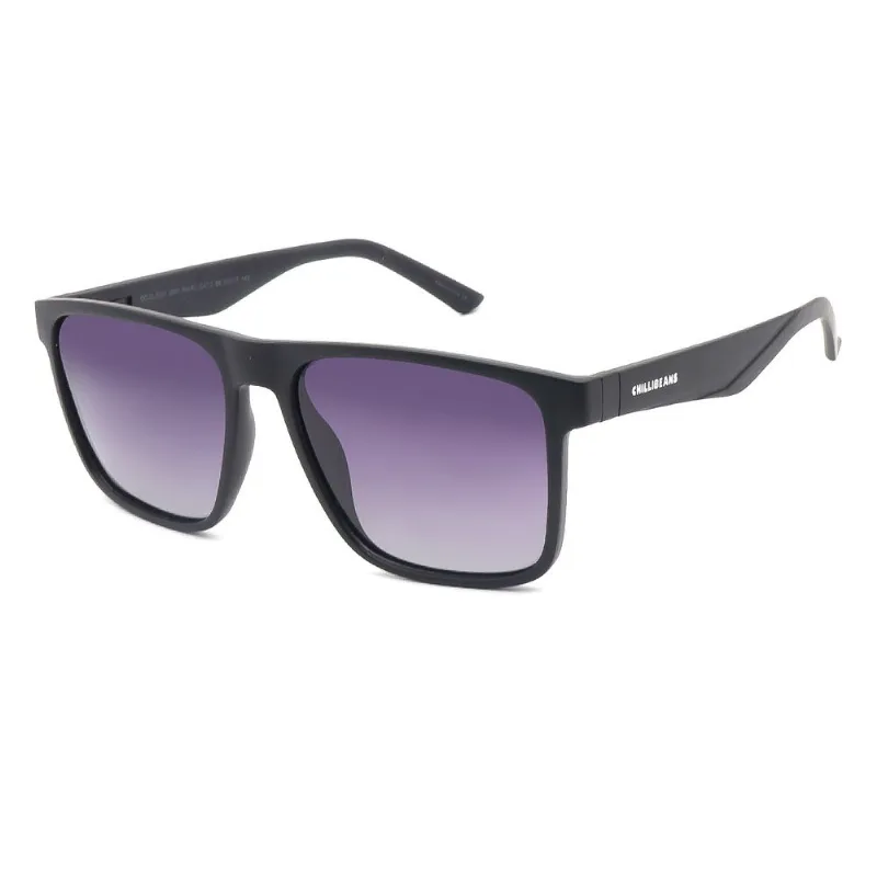 Óculos de Sol Masculino Chilli Beans Quadrado Polarizado Degradê Preto OC.CL.5321.2001 M