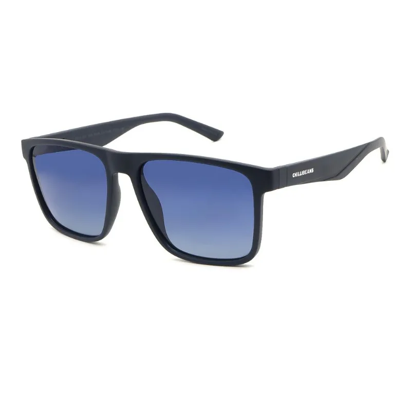 Óculos de Sol Masculino Chilli Beans Quadrado Polarizado Degradê Azul OC.CL.5321.8308 M