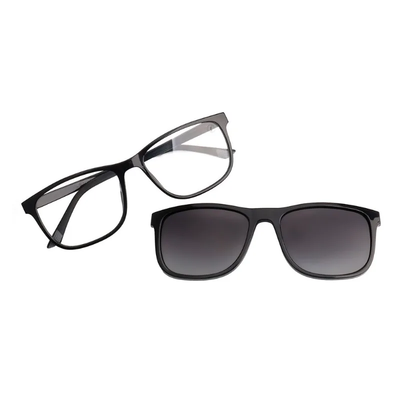 Armação Para Óculos de Grau Masculino Chilli Beans Clássicos Multi Polarizado Degradê Preto LV.MU.1469.2001 M