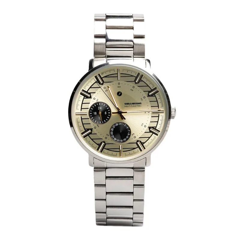 Relógio Analógico Masculino Chilli Beans Metal Prata RE.MT.1772.0707