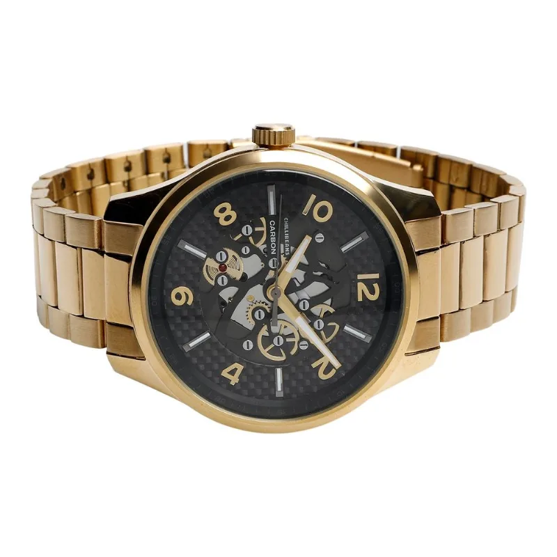 Relógio Automático Masculino Chilli Beans Metal Dourado RE.MT.1777.2121