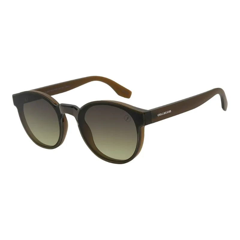 Óculos de Sol Feminino Infinity Redondo Verde OC.CL.5347.8215 M