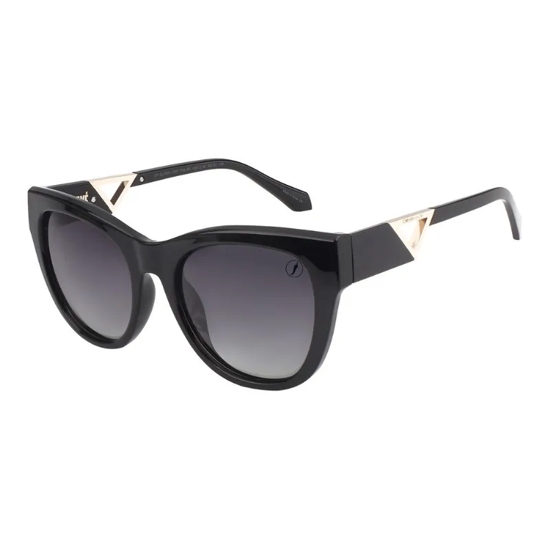 Óculos de Sol Feminino Ivete Sangalo Redondo Polarizado Degradê Preto OC.CL.5384.2001 M