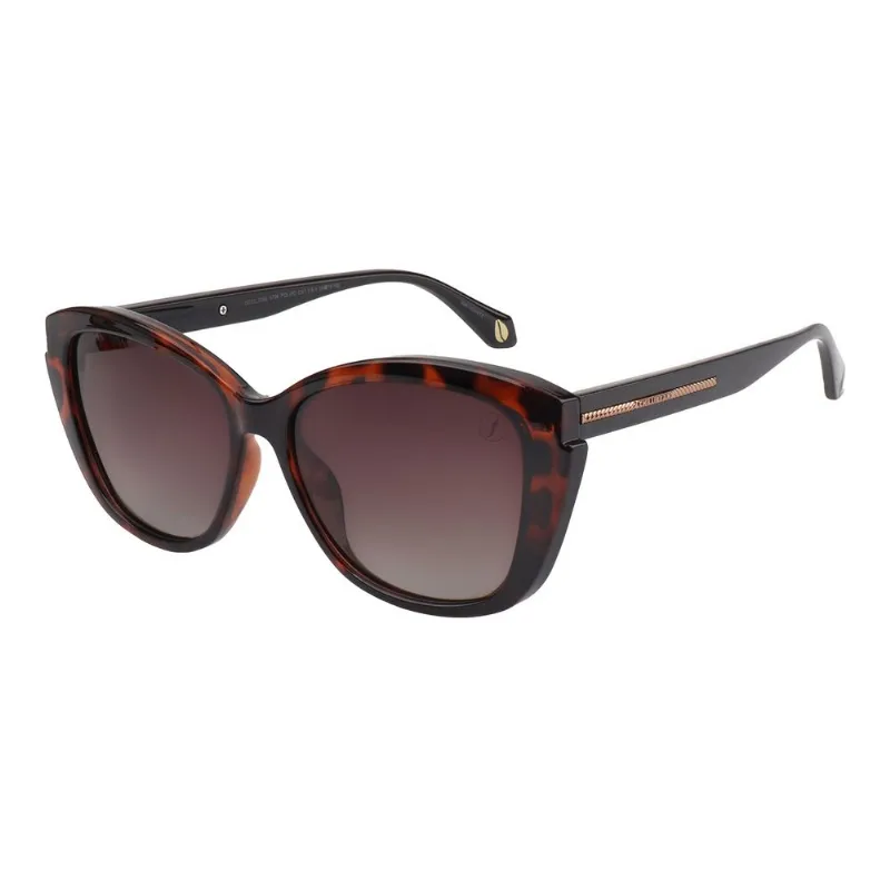 Óculos de Sol Feminino Ivete Sangalo Redondo Polarizado Degradê Marrom OC.CL.5386.5706 M