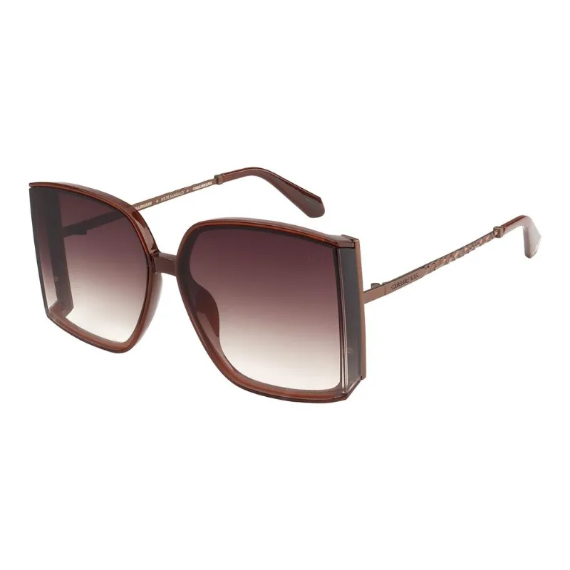 Óculos de Sol Feminino Ivete Sangalo Quadrado Degradê Marrom OC.CL.5397.5702