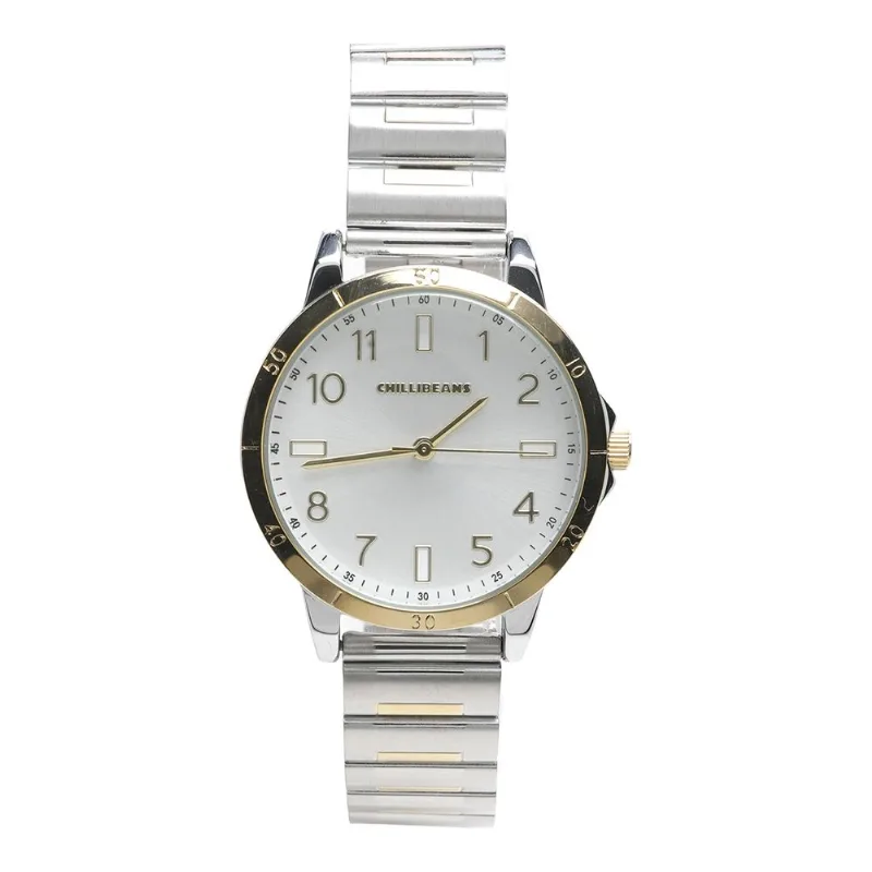 Relógio Analógico Feminino Chilli Beans Metal Dourado Prata RE.MT.1787.2107 P