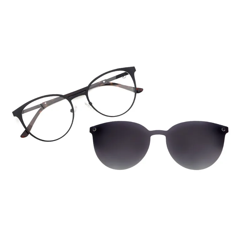Armação Para Óculos de Grau Feminino Chilli Beans Clássicos Multi Degradê Preto LV.MU.1447.2001 M