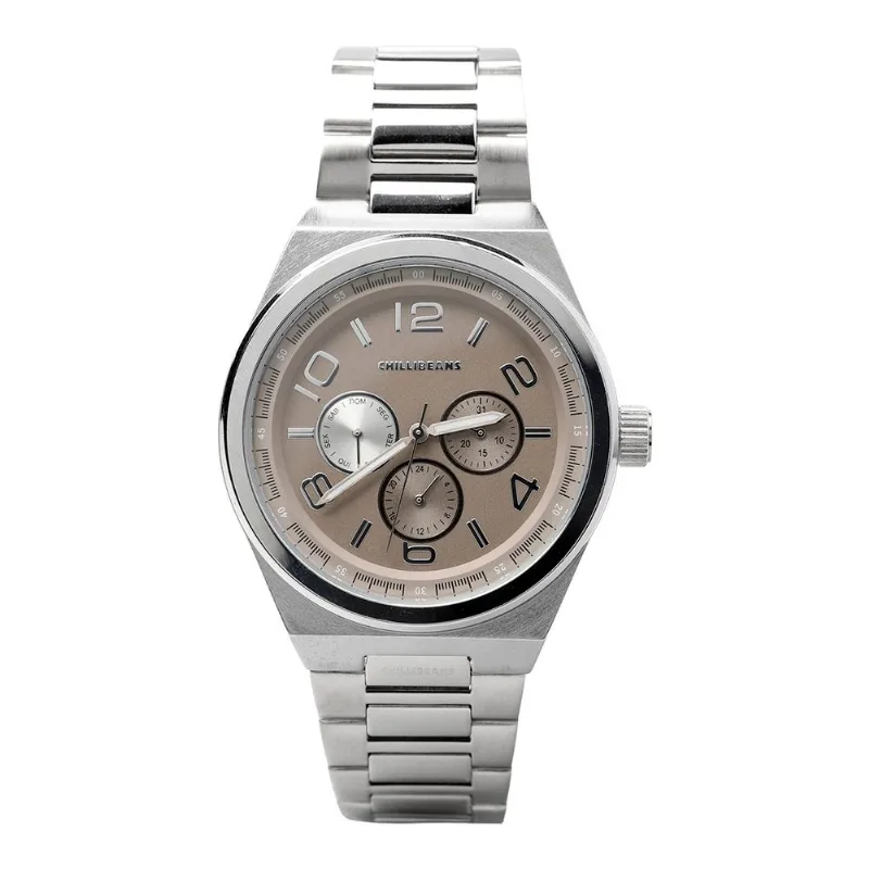 Relógio Analógico Masculino Chilli Beans Metal Prata RE.MT.1795.0707 G