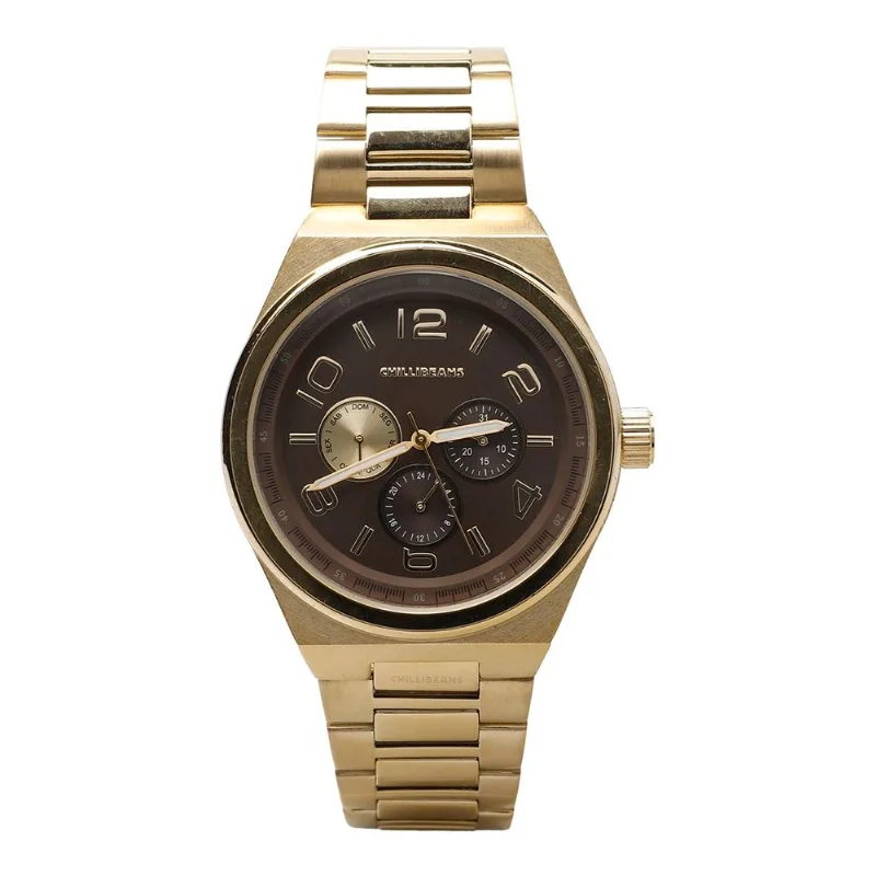 Relógio Analógico Masculino Chilli Beans Metal Dourado RE.MT.1795.2121 G
