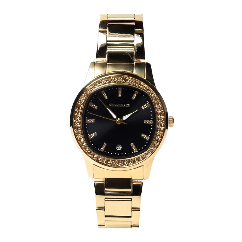 Relógio Analógico Feminino Chille Beans Pedrarias Dourado RE.MT.1800.2121 P