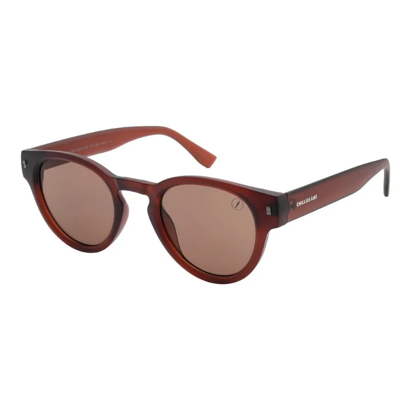 Óculos de Sol Masculino Chilli Beans Redondo Marrom OC.CL.5430.0202 M