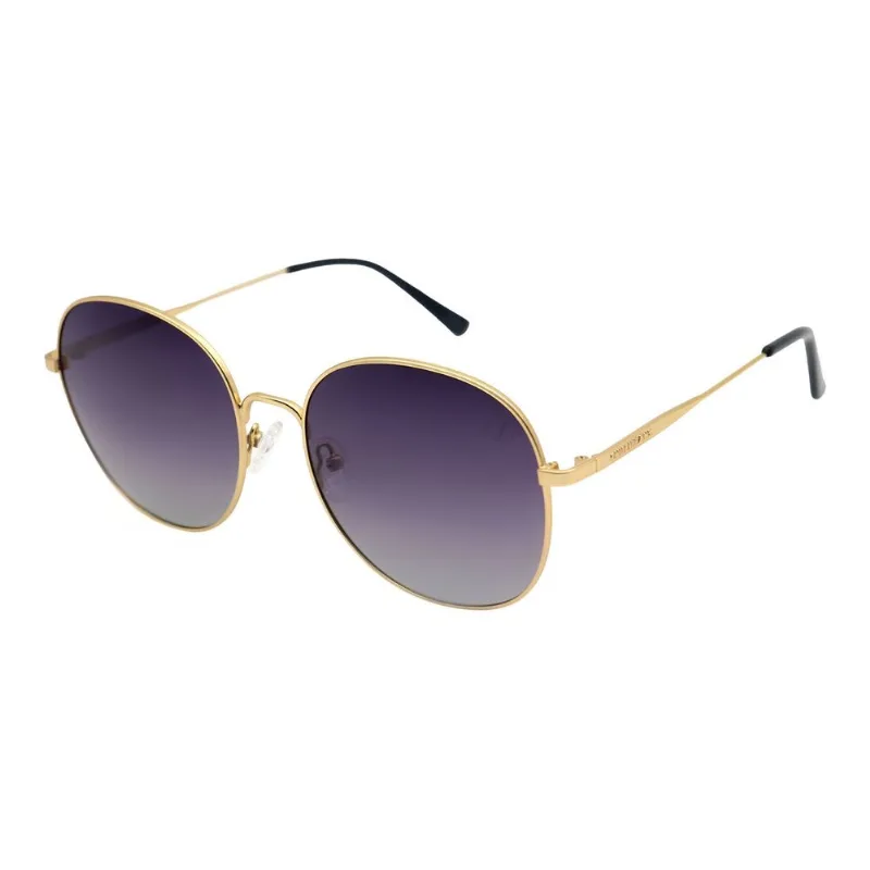 Óculos de Sol Feminino Chilli Beans Redondo Polarizado Degradê Dourado OC.MT.4392.2021