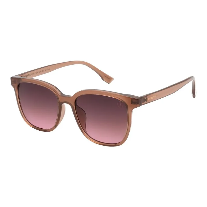 Óculos de Sol Feminino Chilli Beans Redondo Bege OC.CL.5625.5723 M