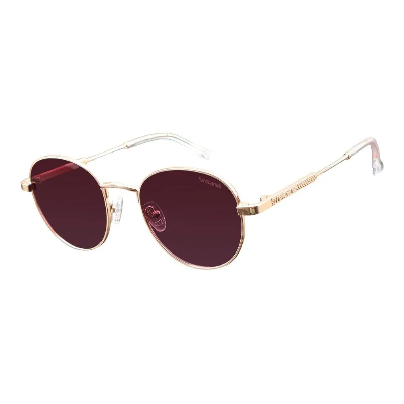 Óculos de Sol Feminino Havaianas Redondo Casual Degradê Dourado OC.MT.4439.2021