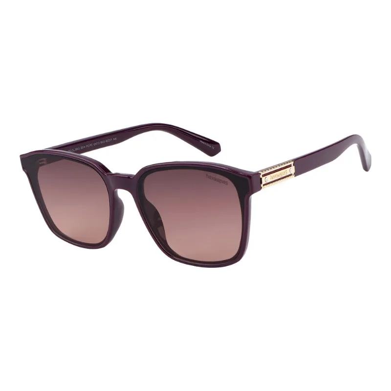 Óculos de Sol Feminino Havaianas Quadrado Degradê Roxo OC.CL.5643.2014 M