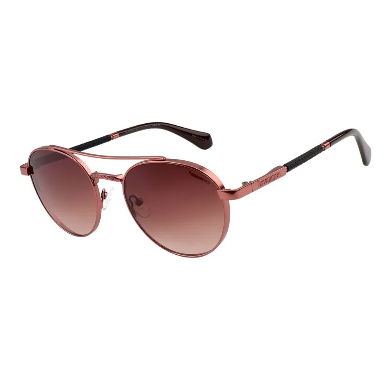 Óculos de Sol Feminino Havaianas Redondo Marrom OC.MT.4440.0202