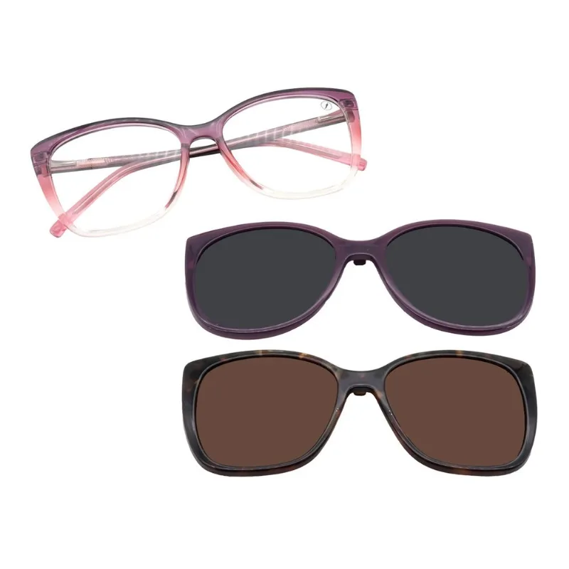 Armação Para Óculos de Grau Feminino Chilli Beans Multi Polarizado Rosa ML.IJ.0037.0113