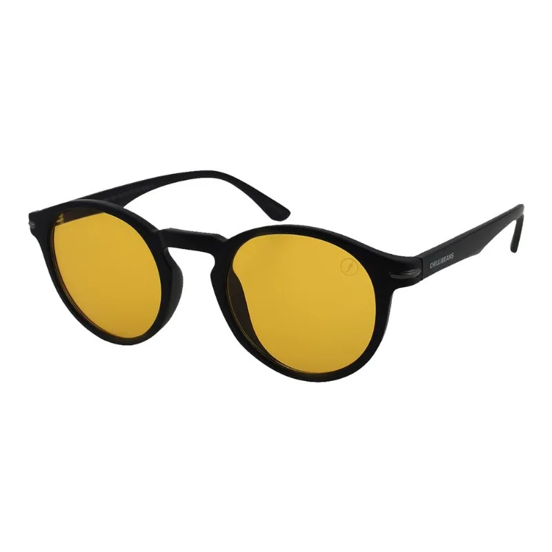 Óculos de Sol Masculino Chilli Beans Redondo Amarelo OC.CL.5664.0901