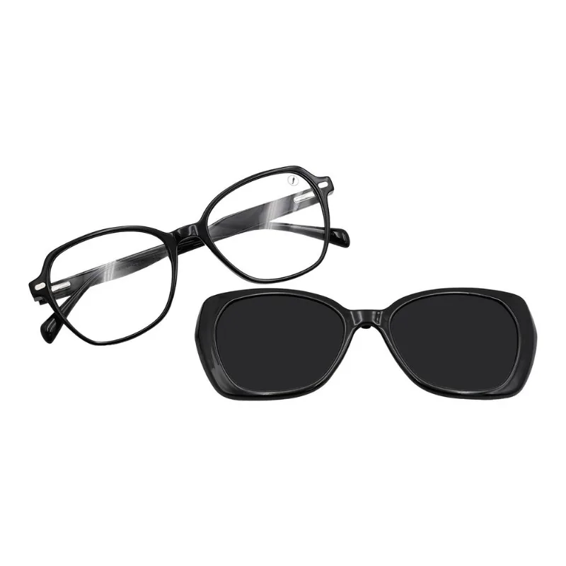 Armação Para Óculos de Grau Feminino Chili Beans Multi Polarizado Degradê Preto ML.AC.0004.2001 M