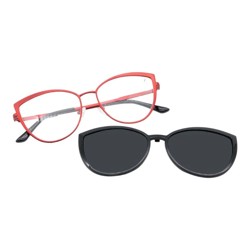Armação Para Óculos de Grau Feminino Chilli Beans Multi Polarizado Vermelho ML.MT.0018.0116 M