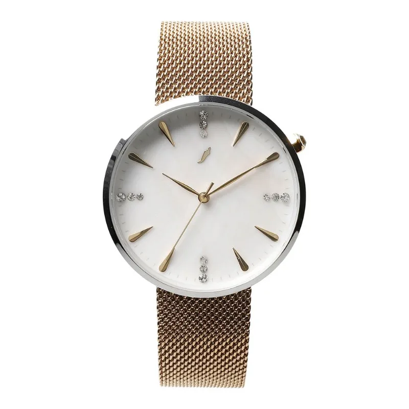 Relógio Analógico Feminino Chilli Beans Prata Dourado RE.MT.1863.0721 M