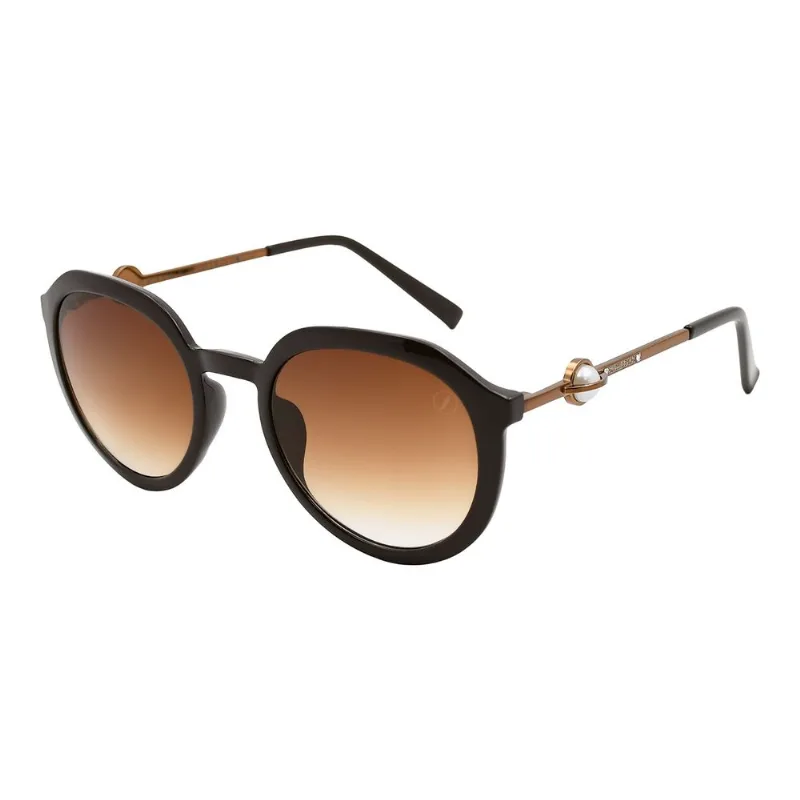 Óculos de Sol Feminino Nasa Redondo Degradê Marrom OC.CL.5716.5702 M