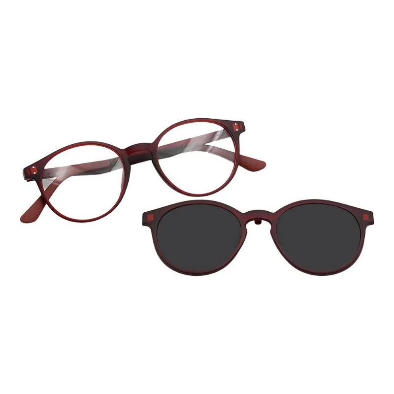 Armação Para Óculos de Grau Masculino Chilli Beans Multi Redondo Vermelho ML.IJ.0081.0116 M