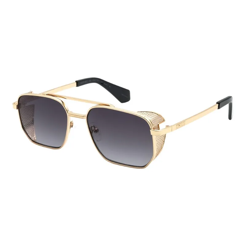 Óculos de Sol Unissex Chilli Beans Flap Quadrado Degradê Dourado OC.MT.4613.2021
