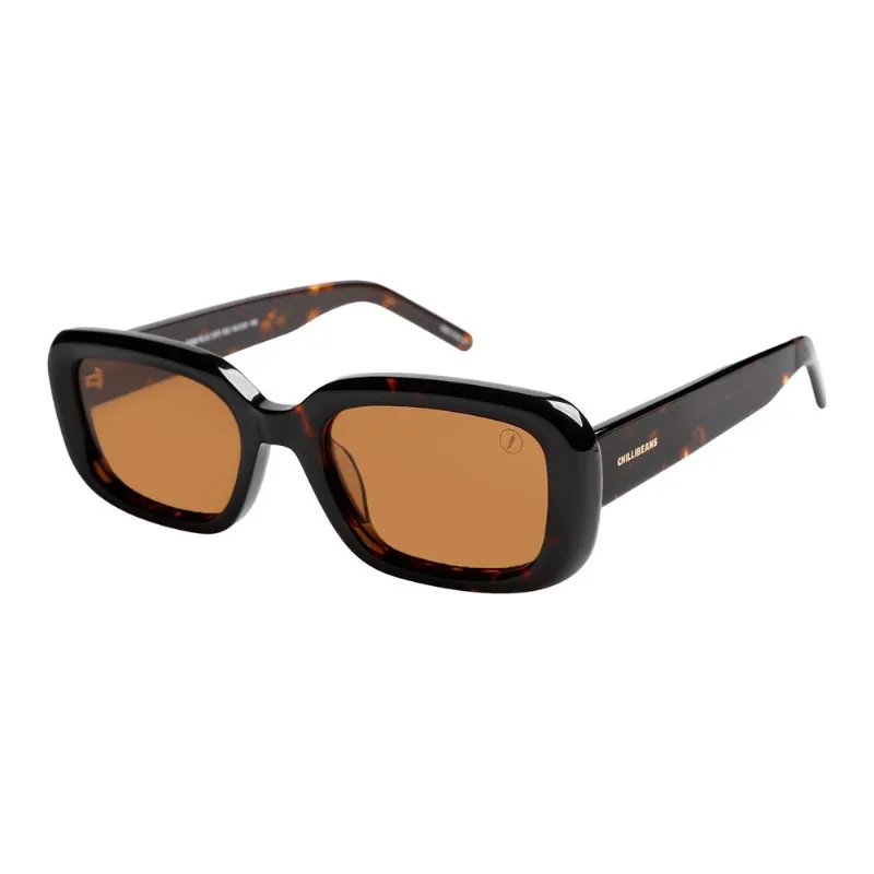 Óculos de Sol Feminino Chilli Beans Trend Quadrado Polarizado Marrom Tartaruga OC.CL.5891.0206 M