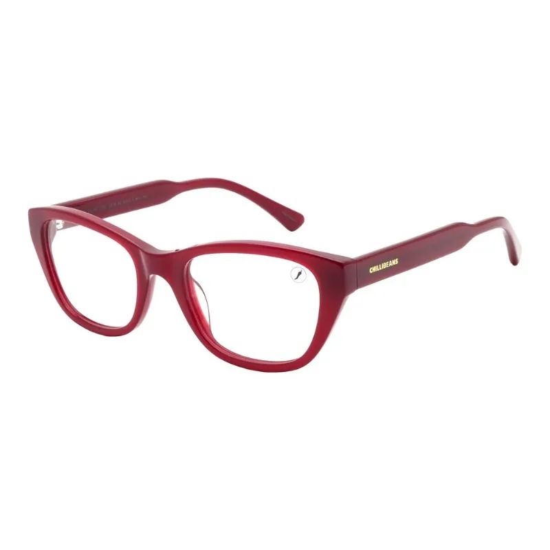 Armação Para Óculos de Grau Feminino Chilli Beans Redondo Vermelho LV.AC.1150.1616