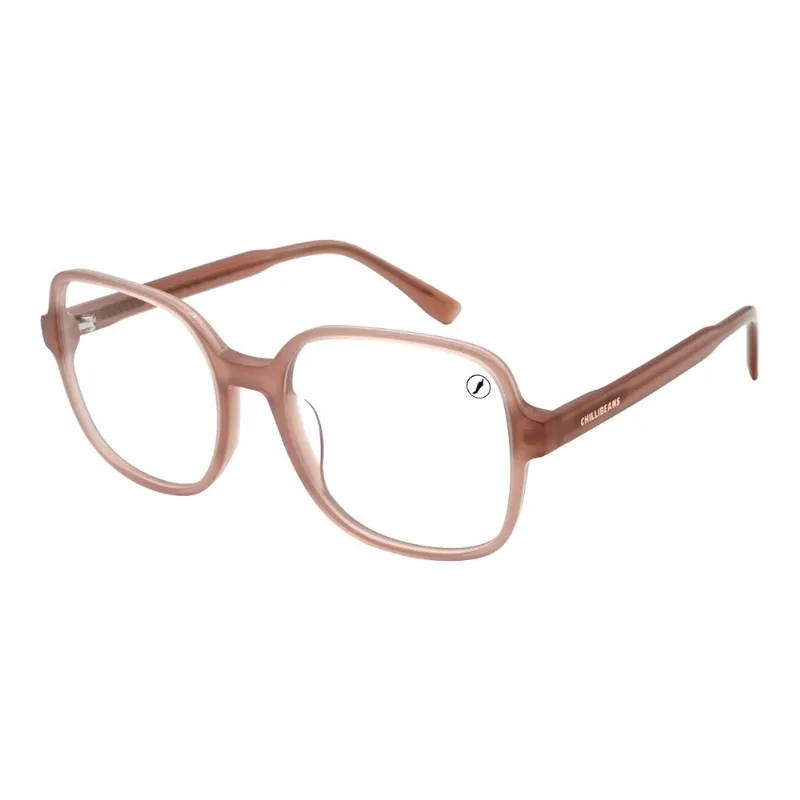 Armação Para Óculos de Grau Feminino Chilli Beans Trend Quadrado Bege LV.AC.1151.2323