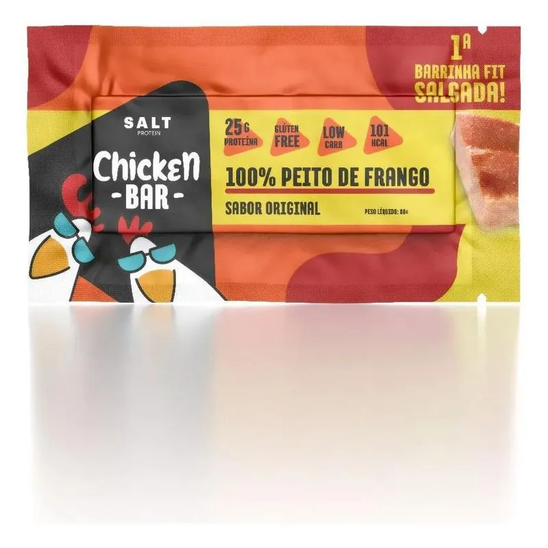 Barrinha De Proteína Salgada Frango 80g - Chicken Bar