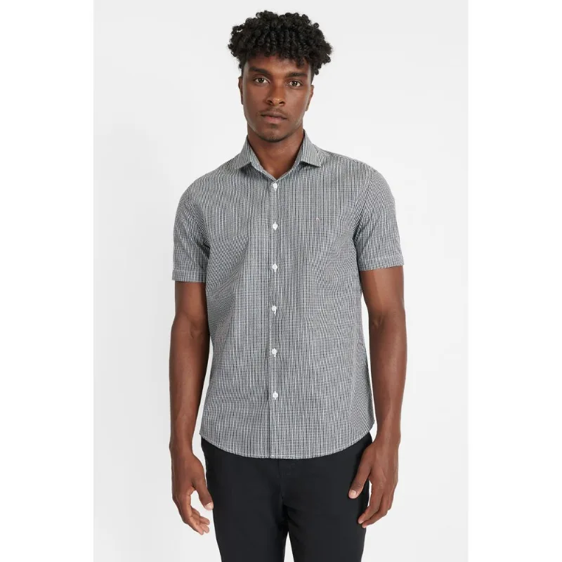 Camisa Regular Tricoline Preto - GG