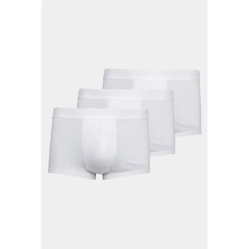 Kit Cueca Boxer Curto Modal Lenzing Branco - M
