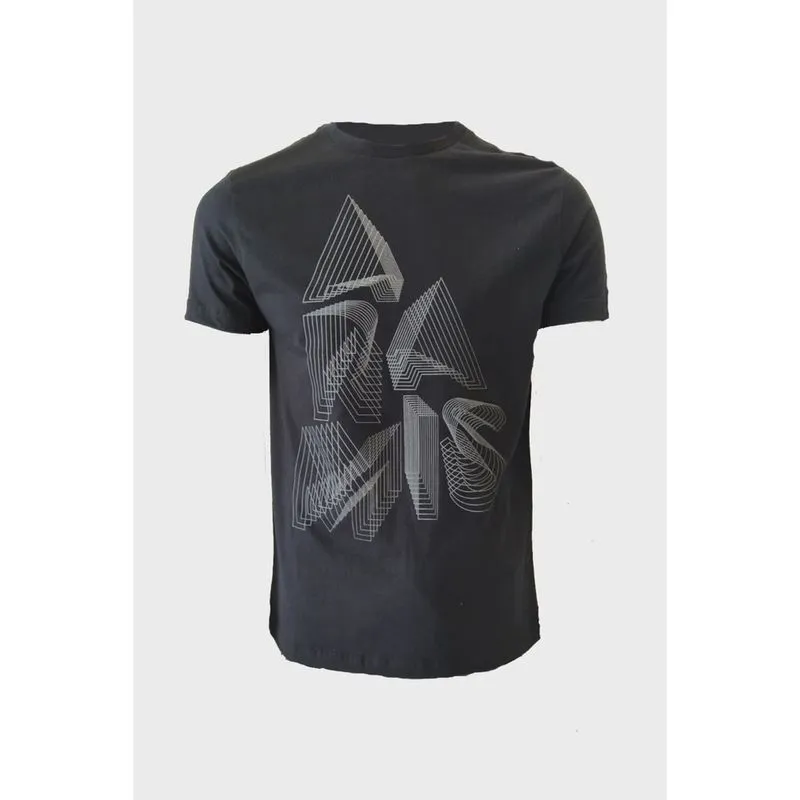 Camiseta Aramis Estampa Perspectiva Preto