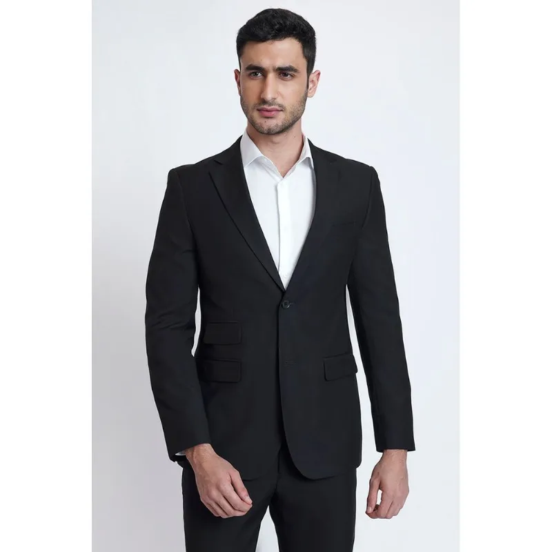Costume Regular Poliviscose Preto - 56M