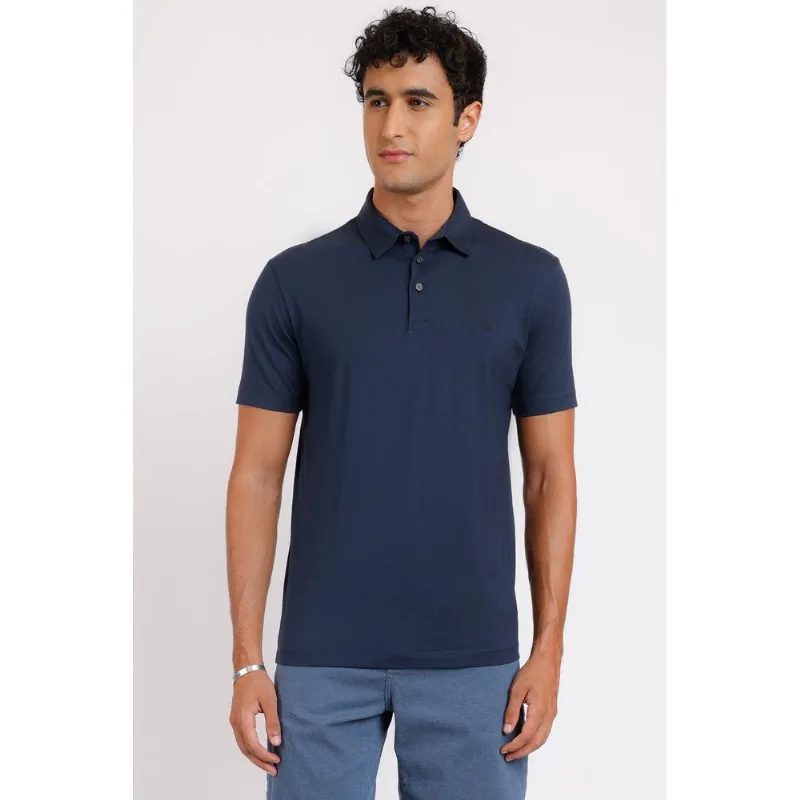 Polo Algodão Pima Logo Surton Marinho - P