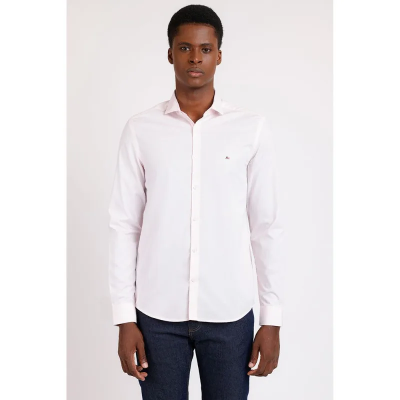 Camisa Regular Tricoline Rosa - P