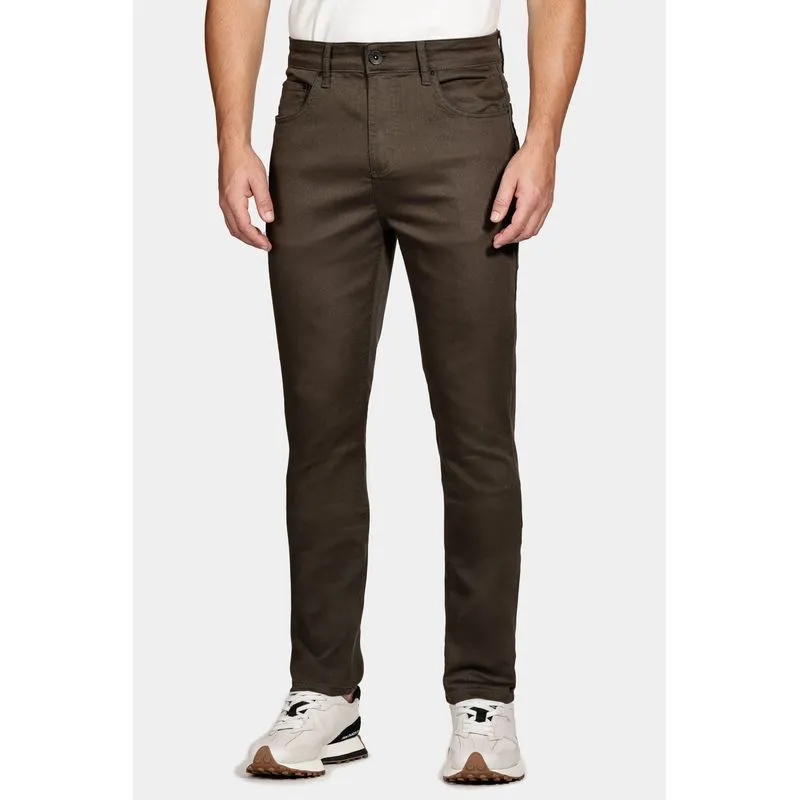 Calça Color Five Pockets Skinny Power Verde Militar - 44